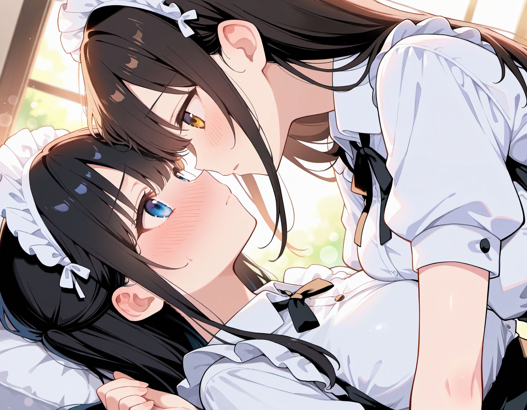 押し倒しメイドさん | の人気AIイラスト・グラビア