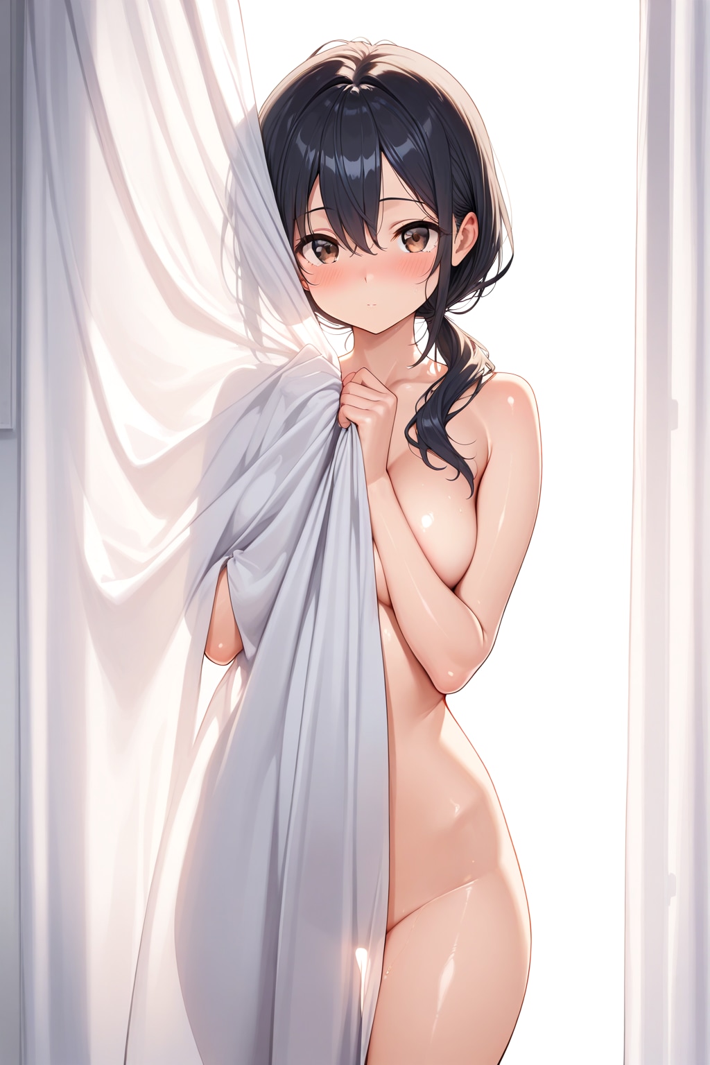 こっち、みないで・・・