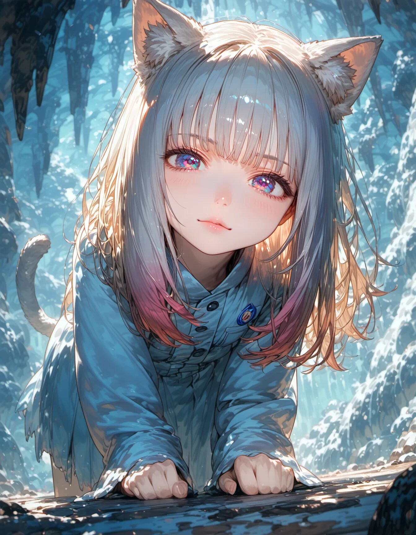 Frostlight Neko | の人気AIイラスト・グラビア