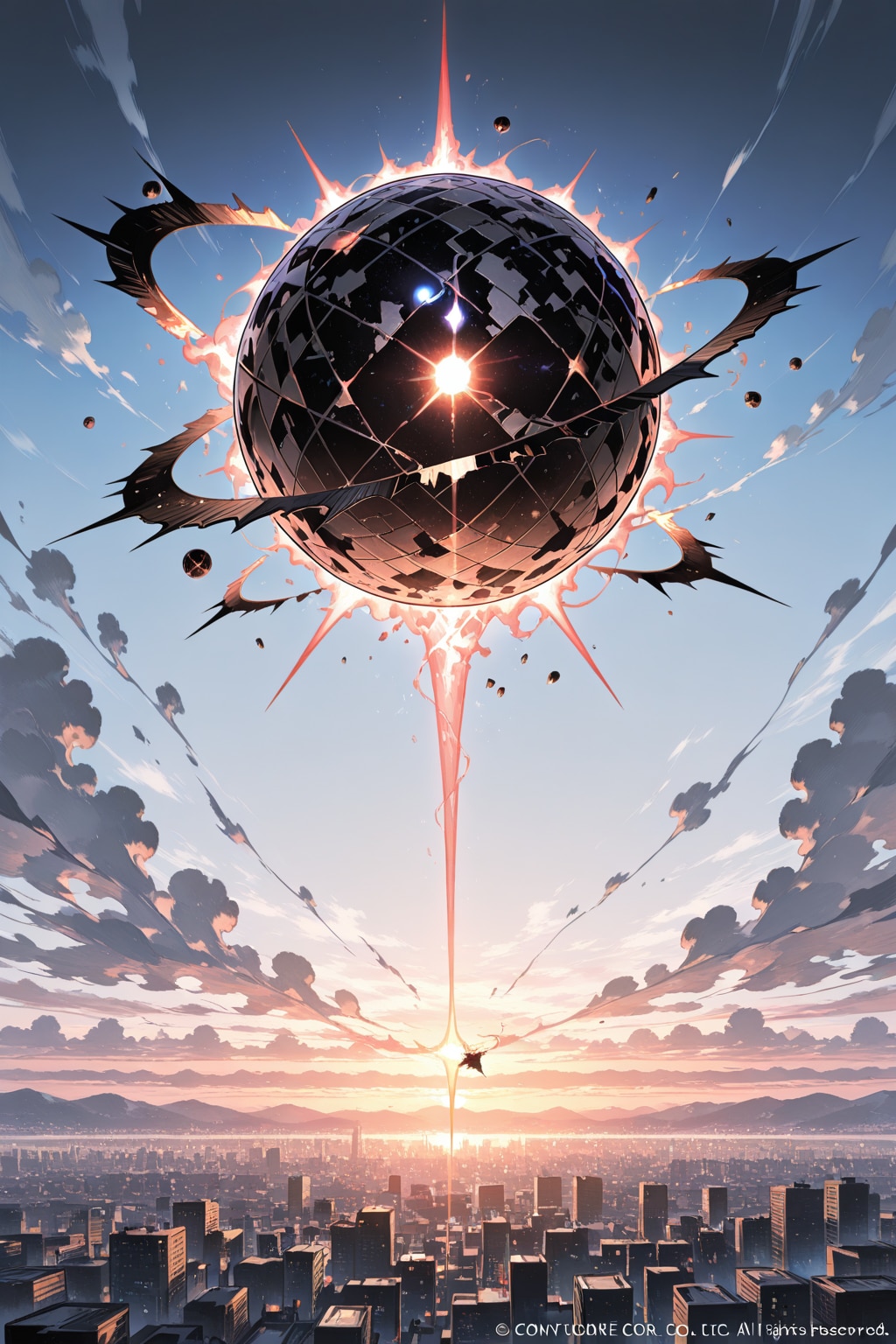 毎秒100メートル移動する点P