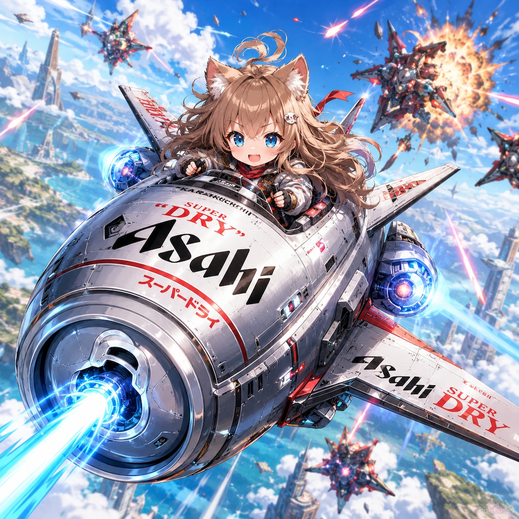 戦闘機乗りの小さな女の子