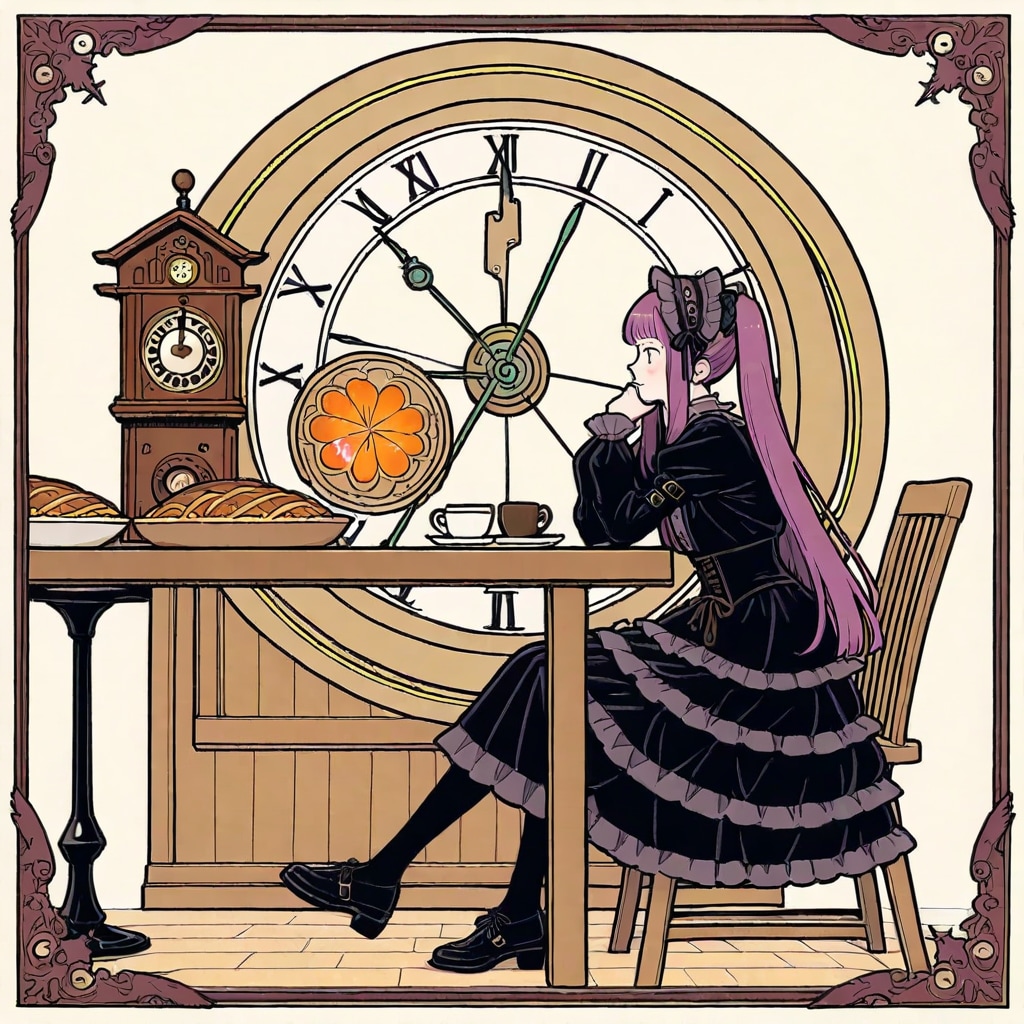 ゴスロリの紫髪ちゃん