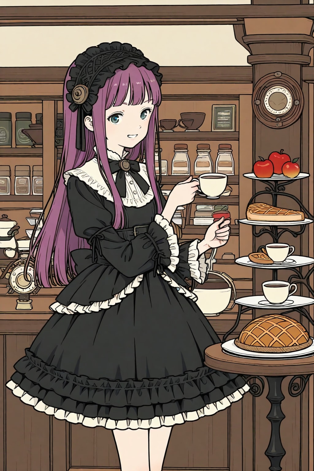 ゴスロリの紫髪ちゃん