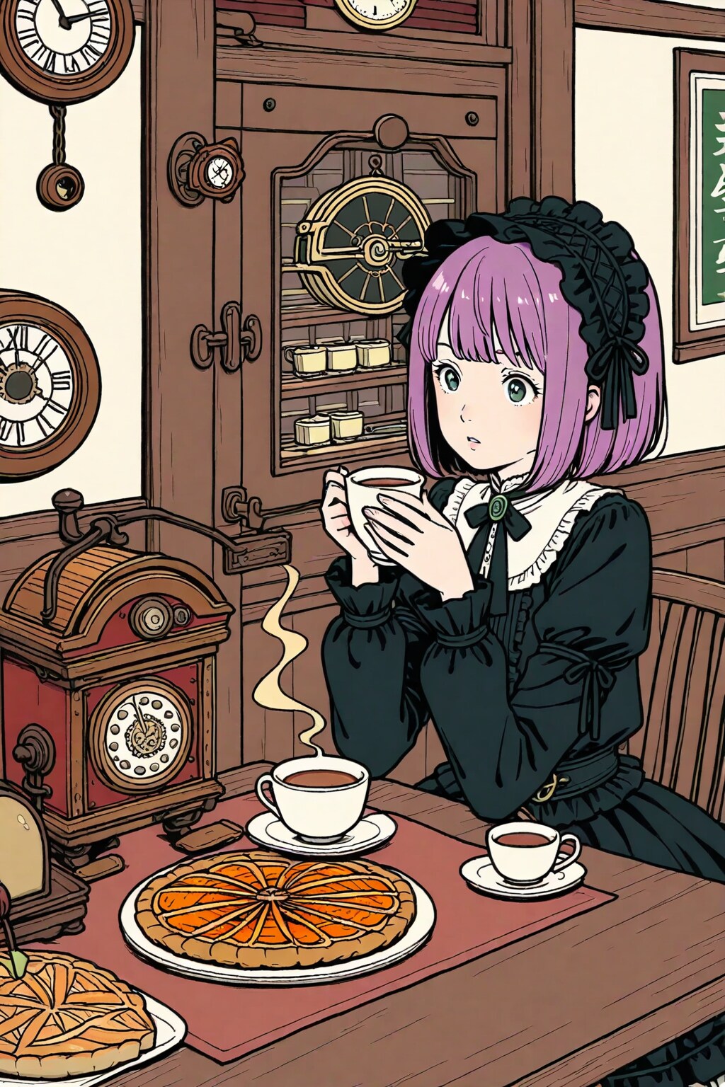 ゴスロリの紫髪ちゃん