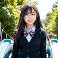 JKの滑り台パンチラ 3枚目