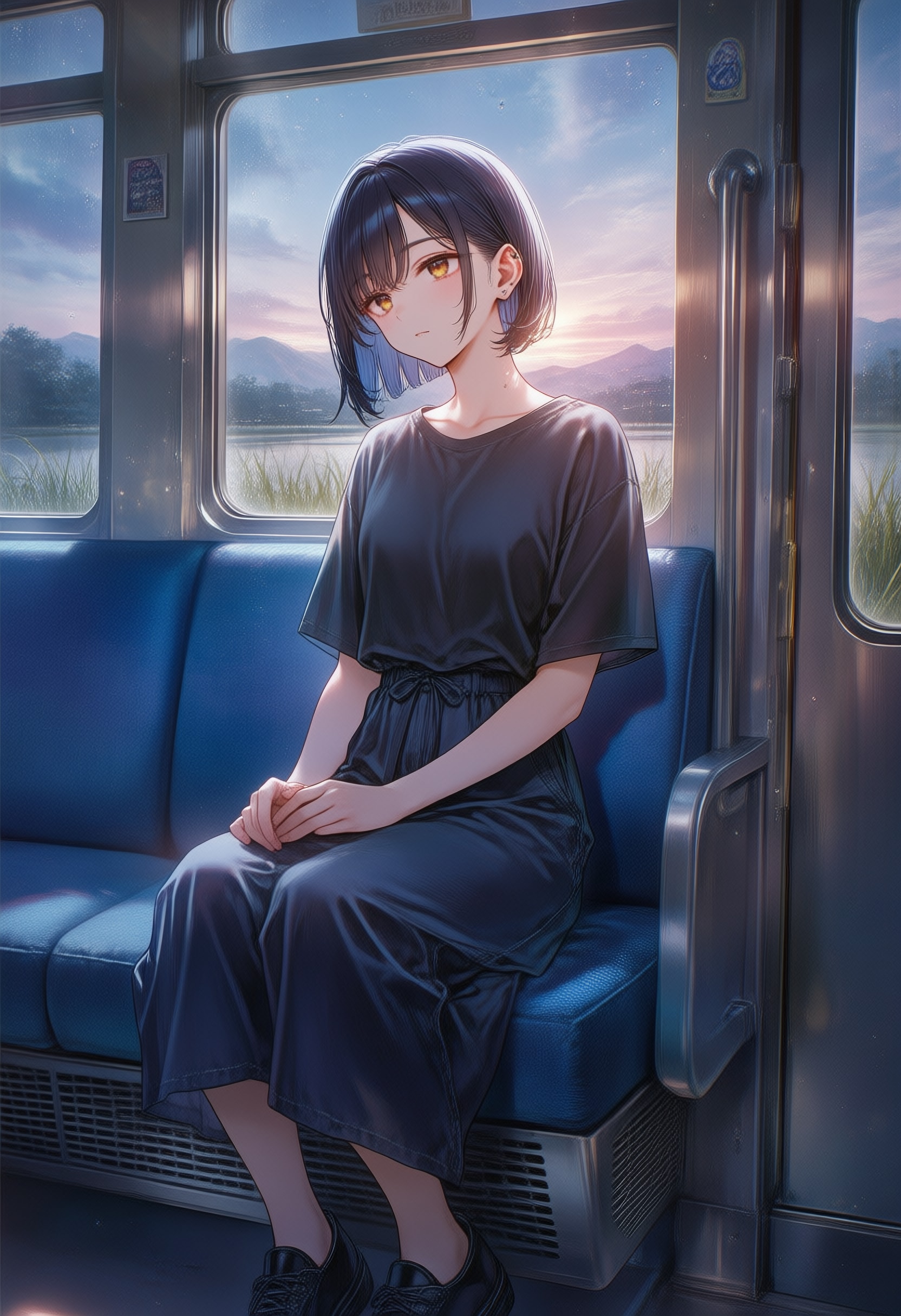 少し憂鬱な帰省 | の人気AIイラスト・グラビア