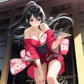 着物姿のセクシーお姉さん♥ in 神社 2枚目