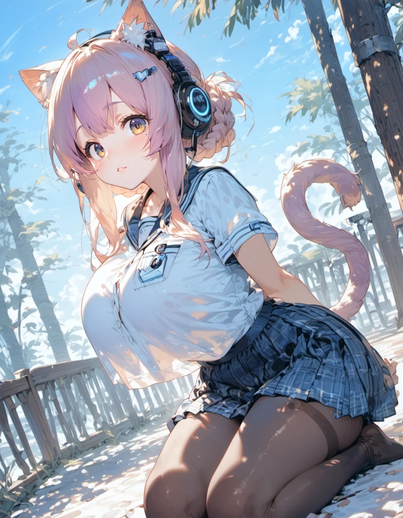 Cyber Cat Vacation | の人気AIイラスト・グラビア