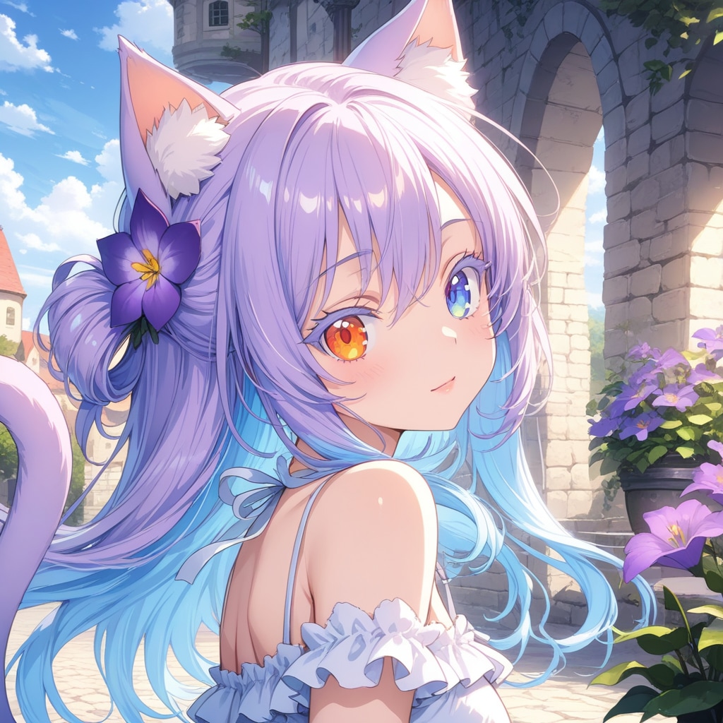 オッドアイ猫耳さん