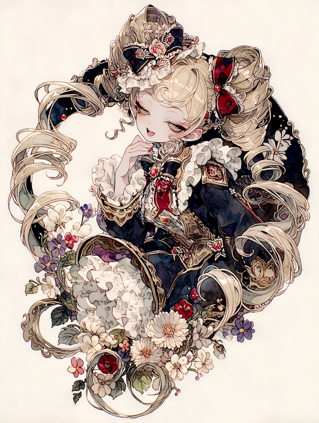 (ゴシック)ツインドリルお嬢様