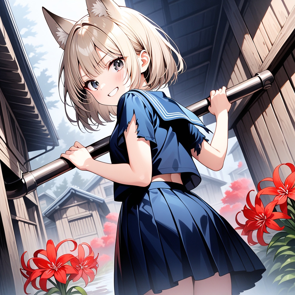 ホラーゲームと狐娘・三女