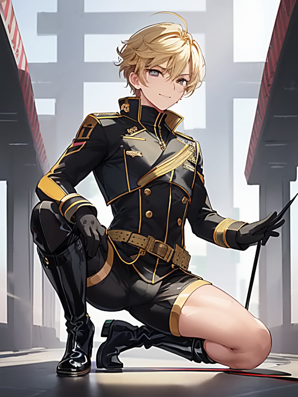 士気が異常に高い部隊の少年司令官　【金】