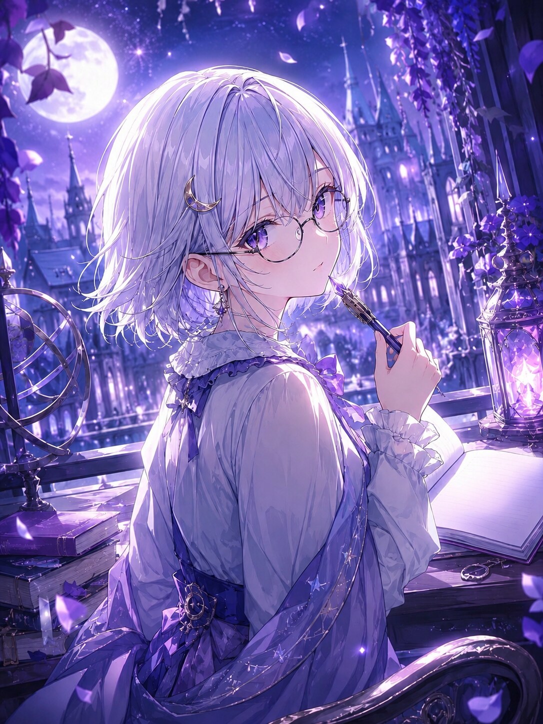 紫夜に綴る、月の物語
