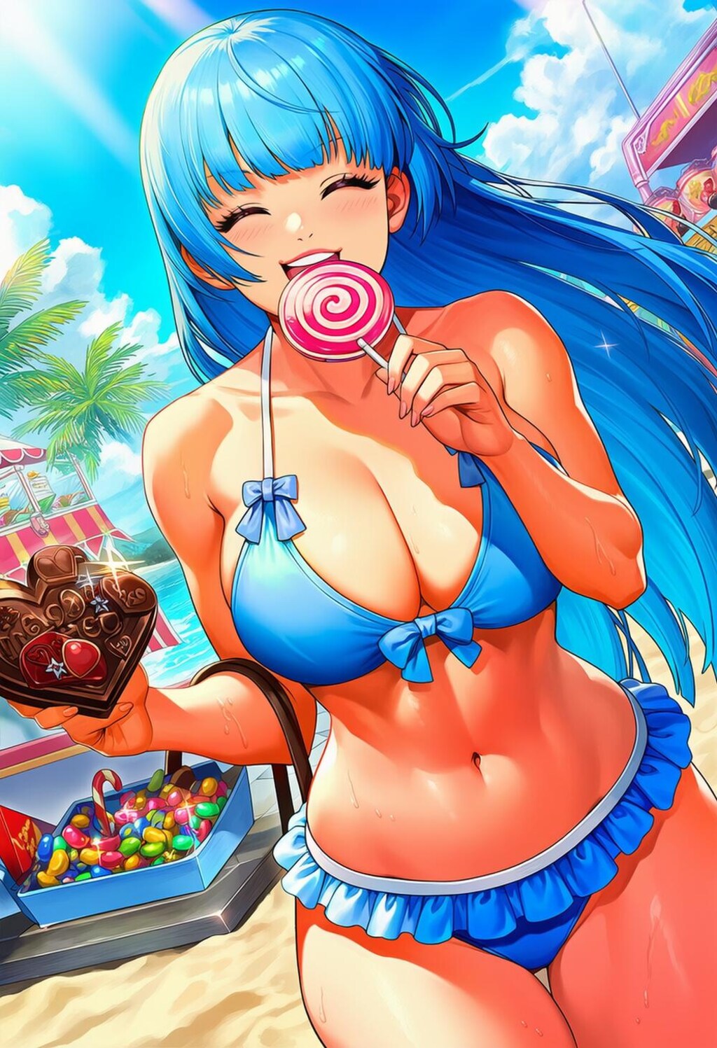 キャンディ大好きビキニ水着ボディースーツコスプレ人妻