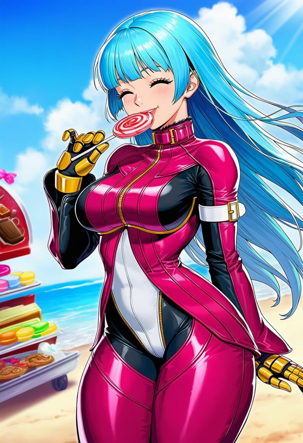 キャンディ大好きビキニ水着ボディースーツコスプレ人妻