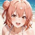 PixAIで星条旗ビキニのガハマ🇺🇸👙🏖️❤️ 3枚目