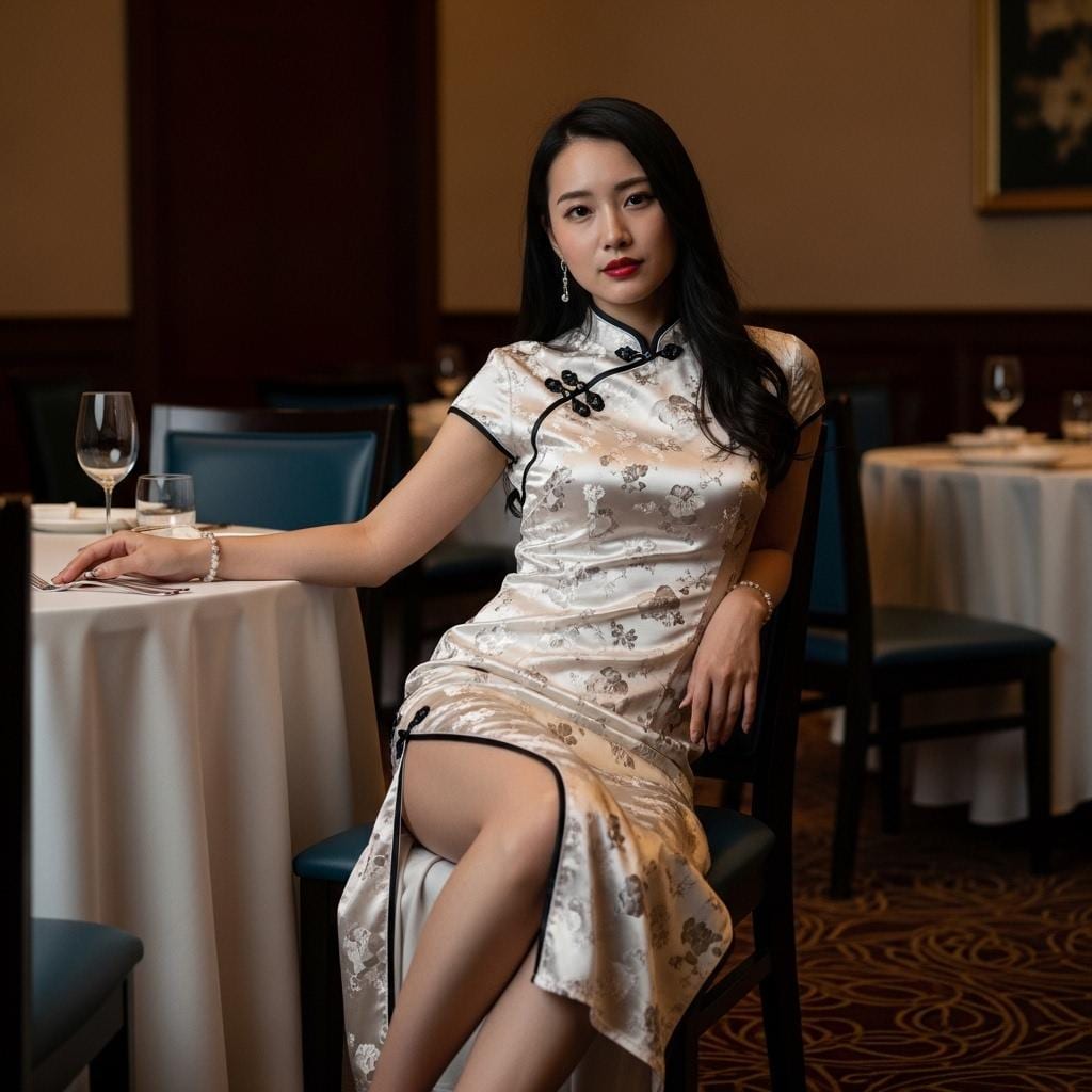 チャイナドレス美人