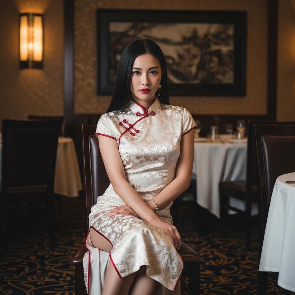 チャイナドレス美人