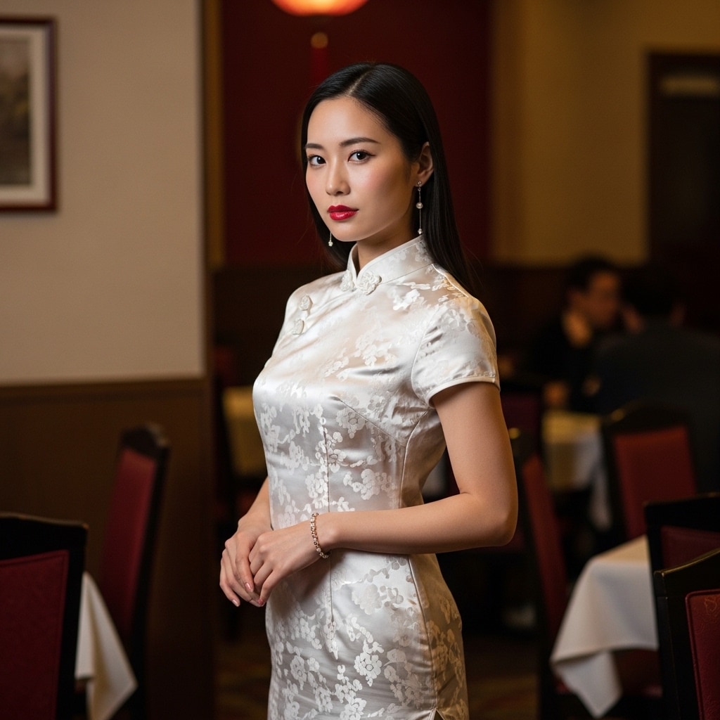 チャイナドレス美人