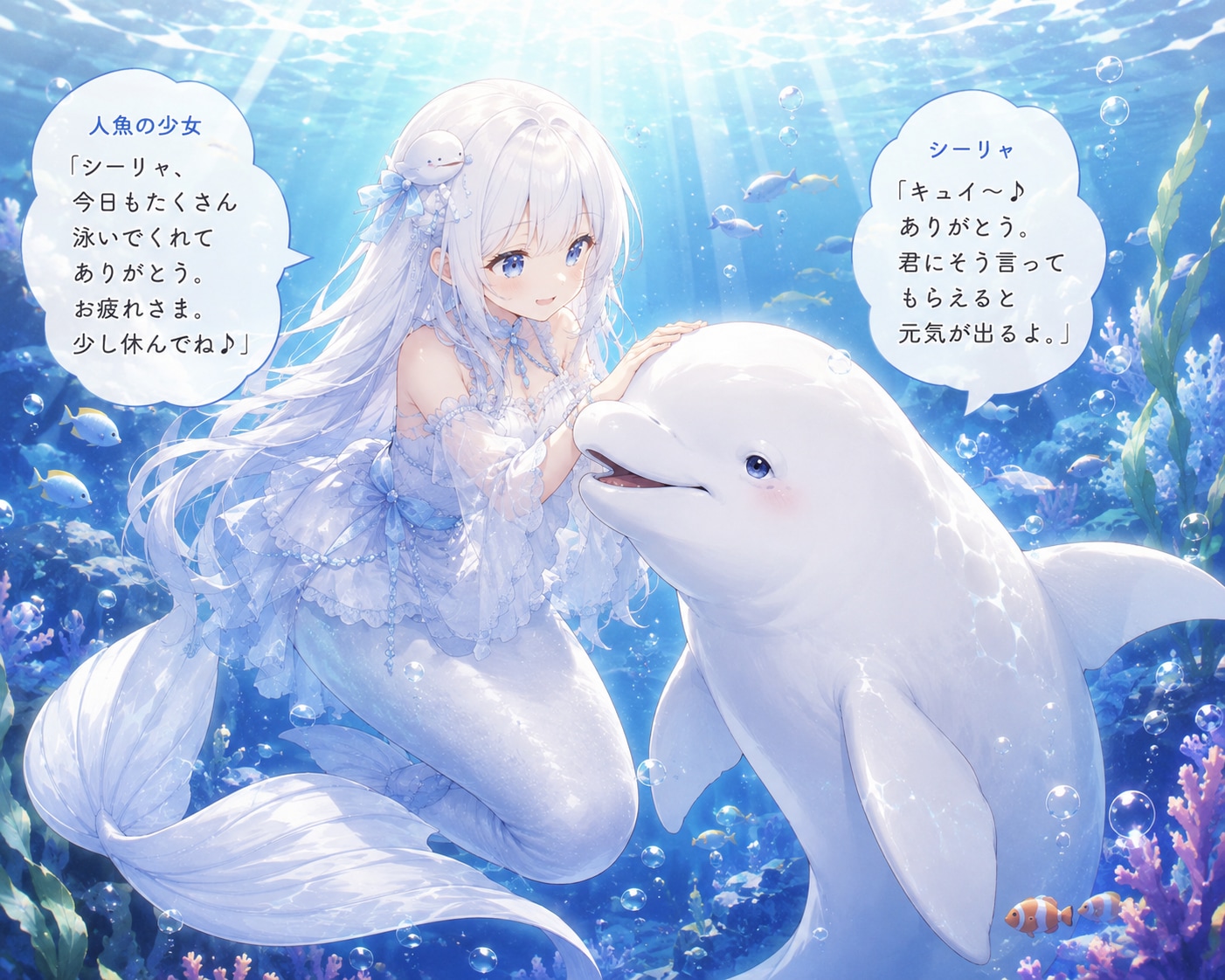 あるシロイルカの訃報をうけまして・・・ | の人気AIイラスト・グラビア