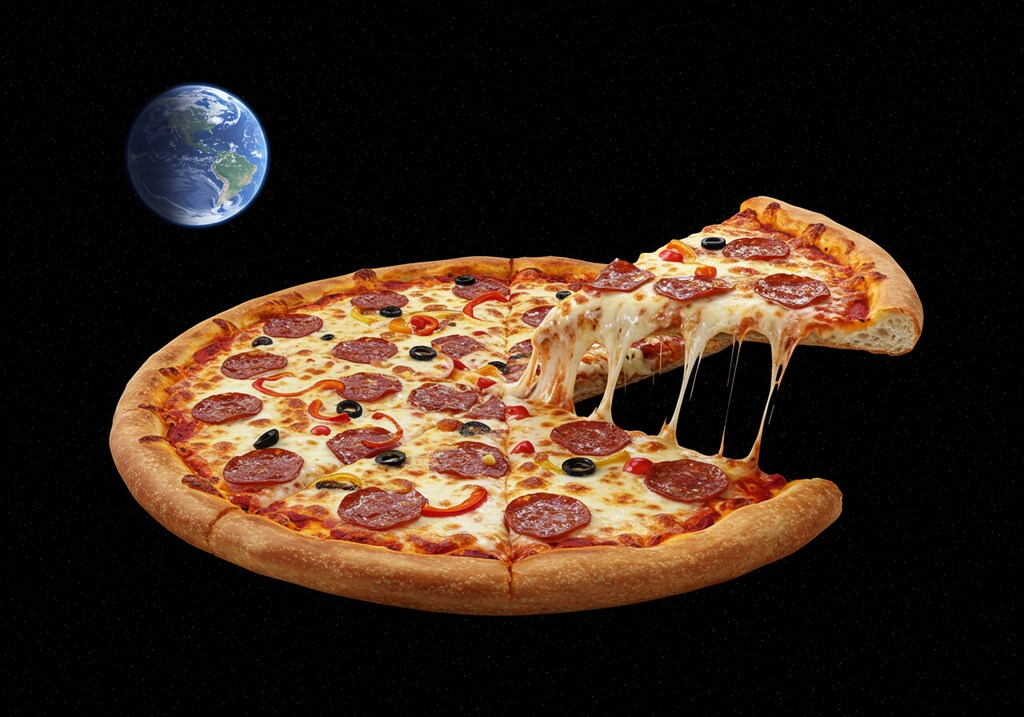 宇宙サイズのジャンボピザ