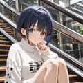 ここに座るのダメ？ 2枚目