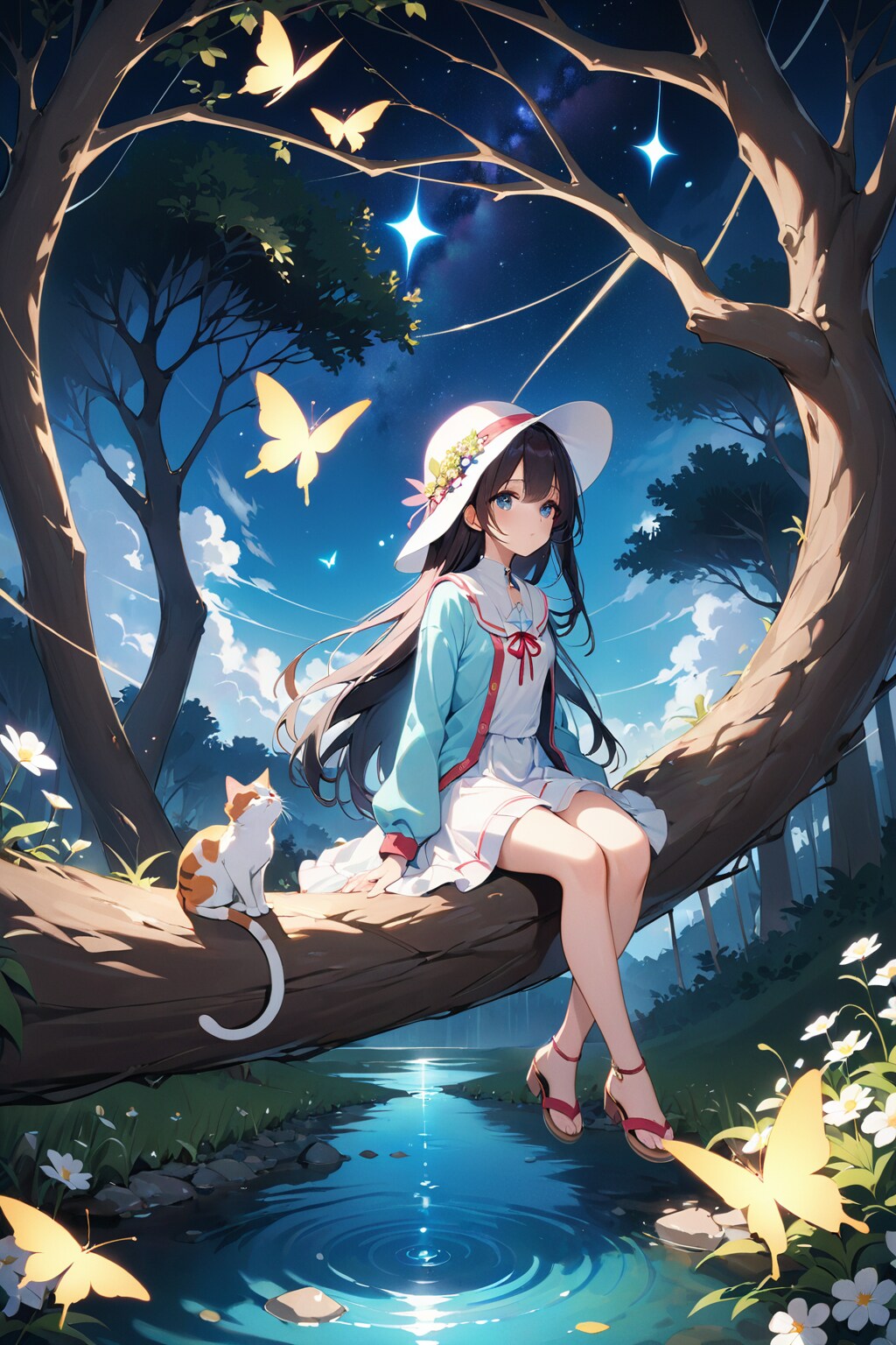 少女と猫