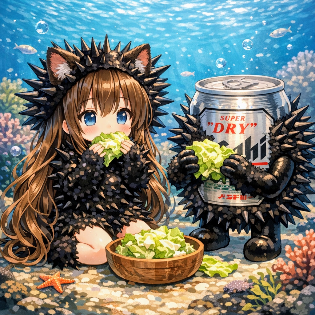 キャベツウニの小さな女の子