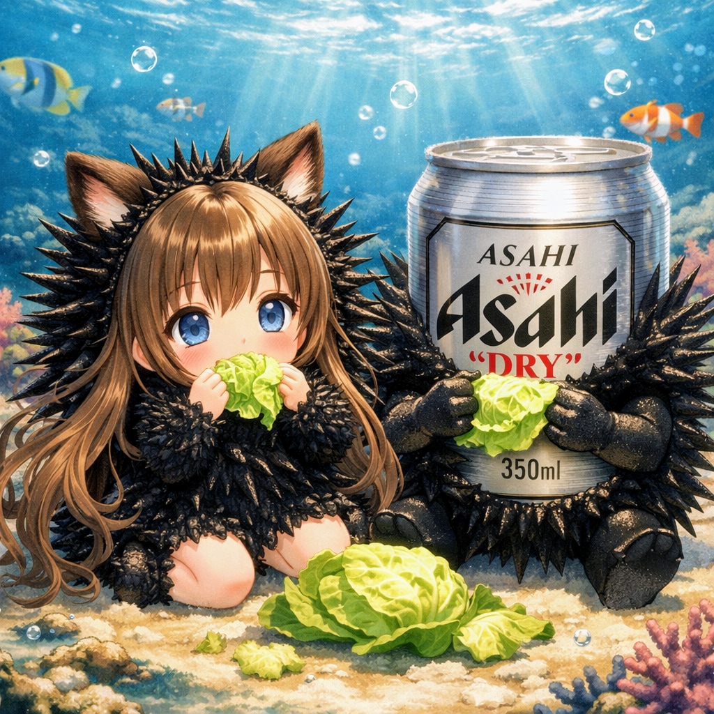 キャベツウニの小さな女の子