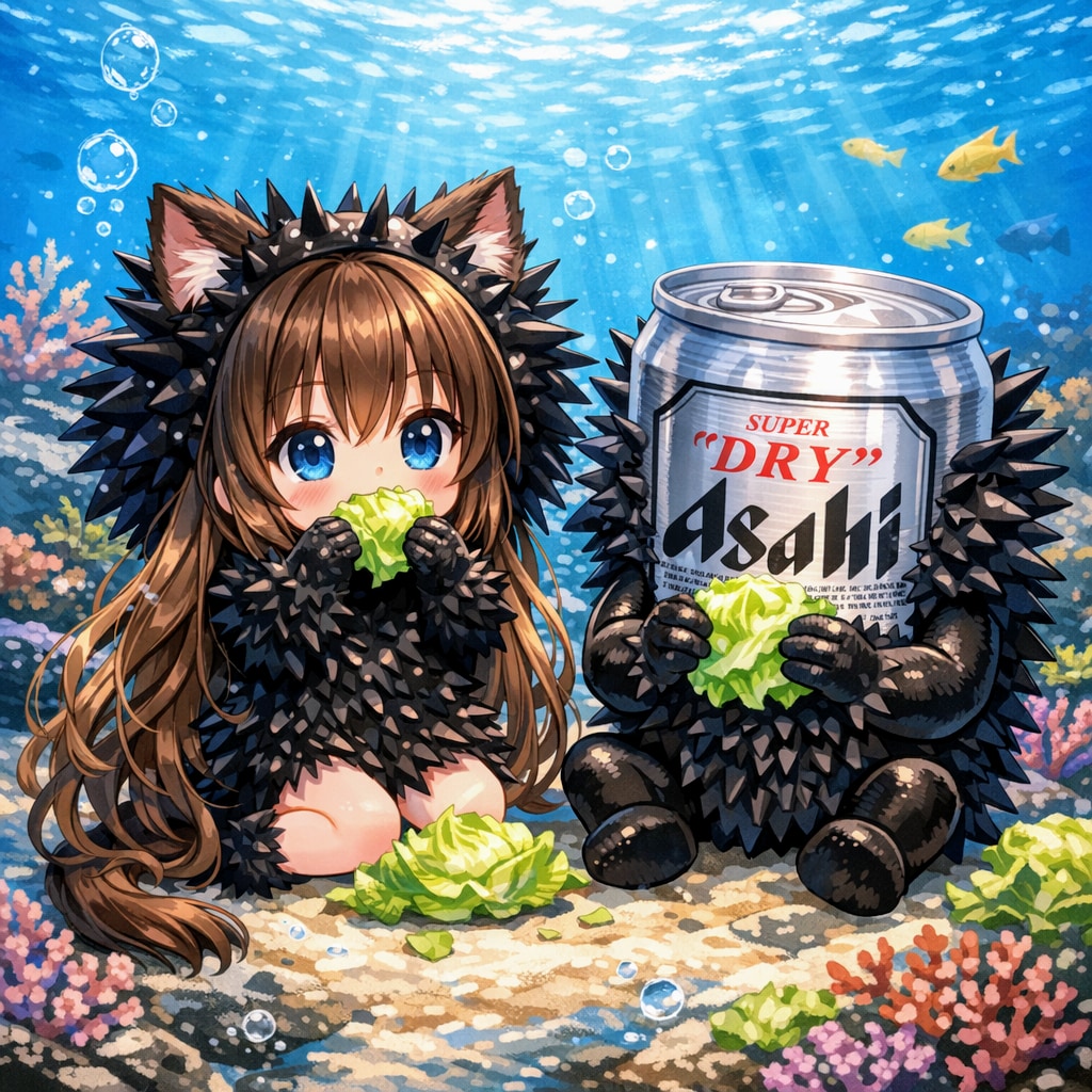 キャベツウニの小さな女の子