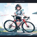 自転車ガールｗithロードバイク 9枚目