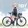 自転車ガールｗithロードバイク 4枚目