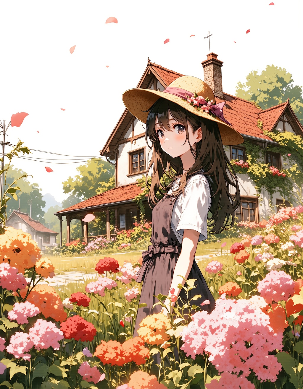 赤瓦の家の少女