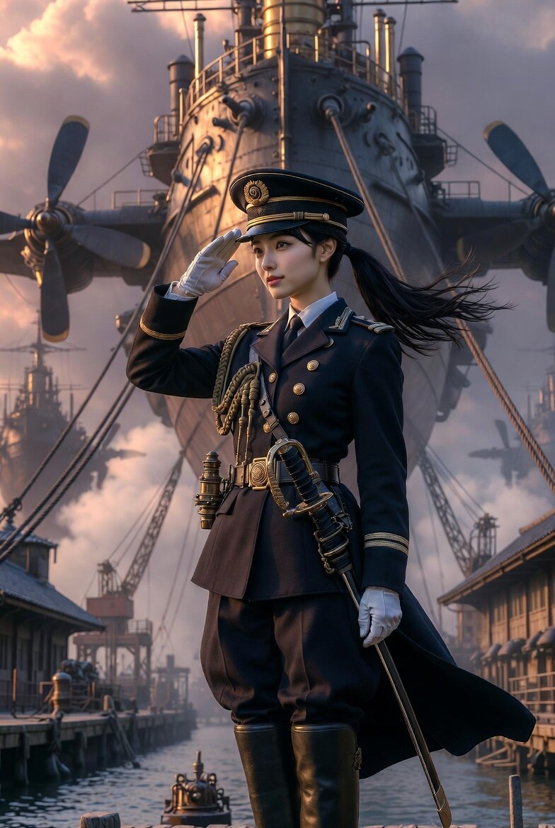 海軍将校になった執事ちゃん