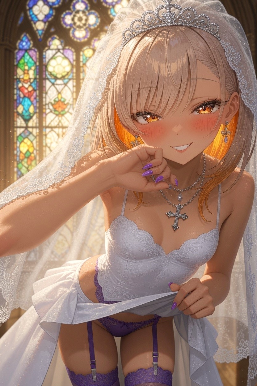 【黒カエデ】パンチラウエディング