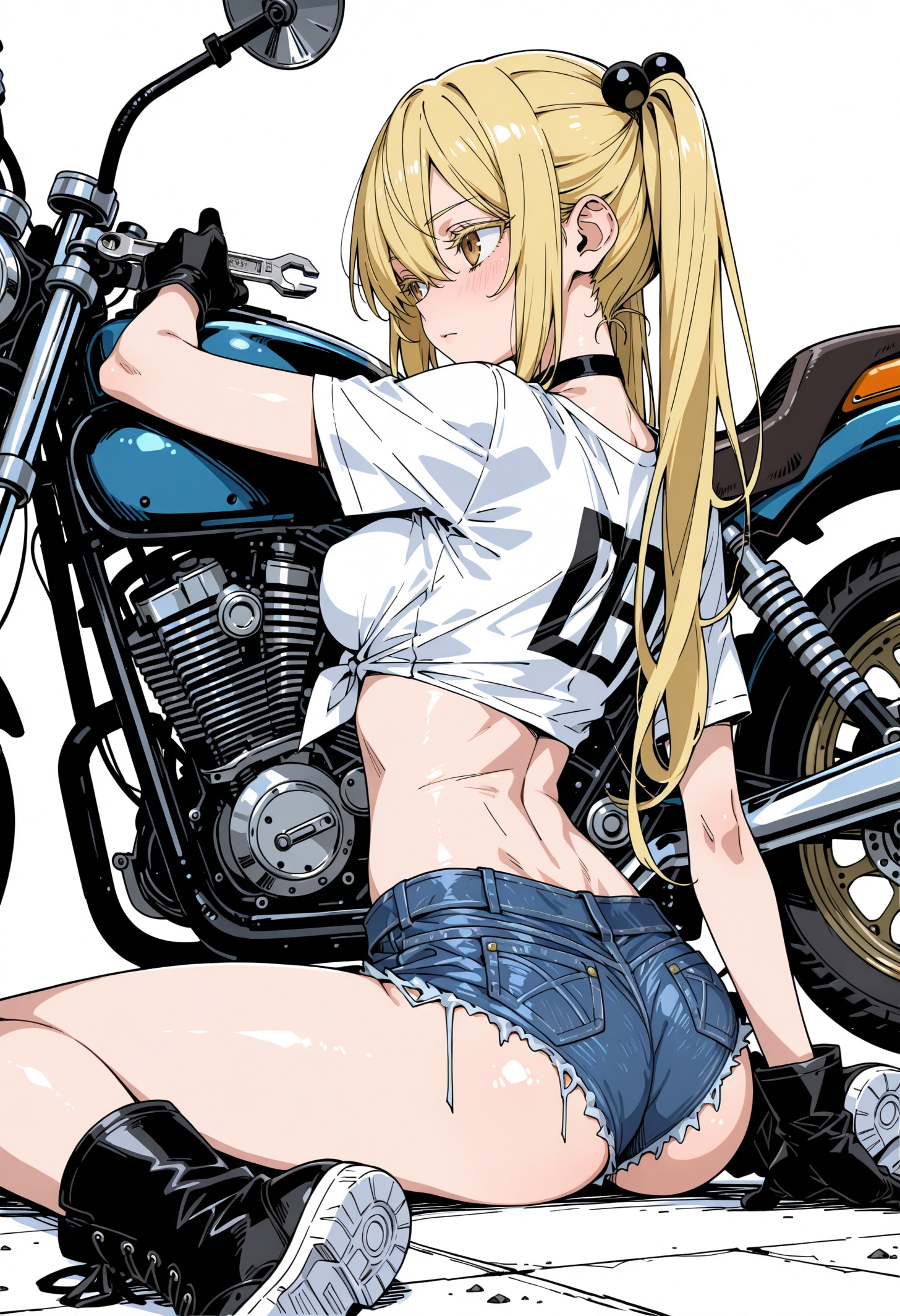 バイクと女の子