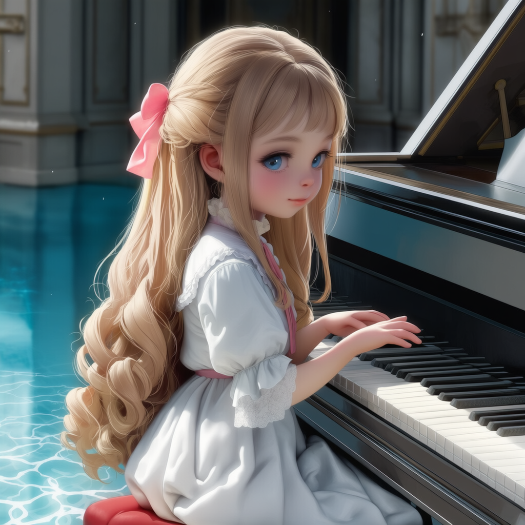 ピアノを弾く少女（エロなし/画像12枚）