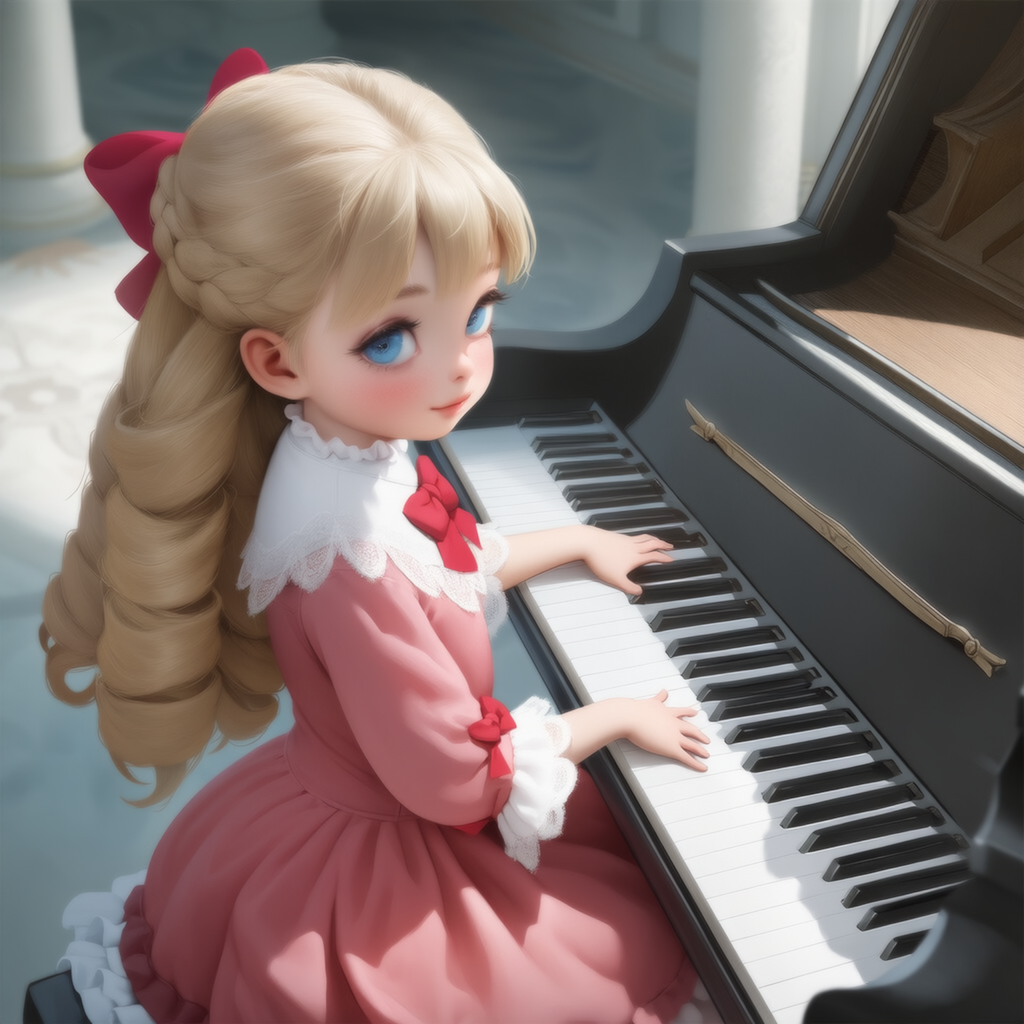 ピアノを弾く少女（エロなし/画像12枚）