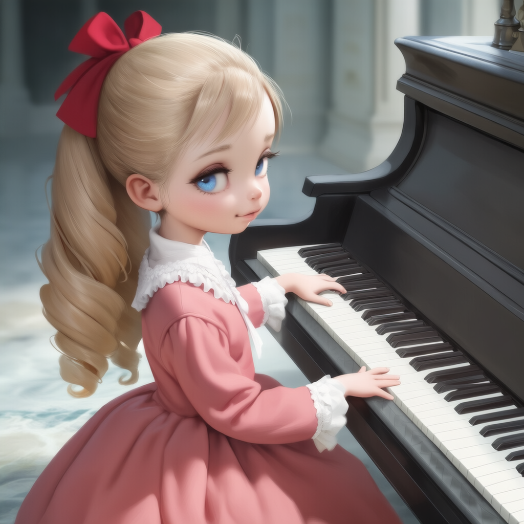 ピアノを弾く少女（エロなし/画像12枚）