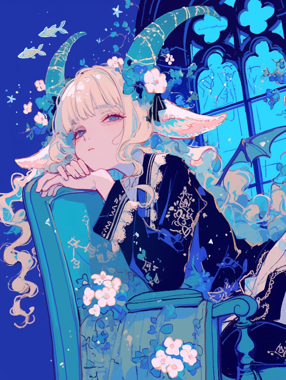 ヤギ娘の憂鬱 | の人気AIイラスト・グラビア