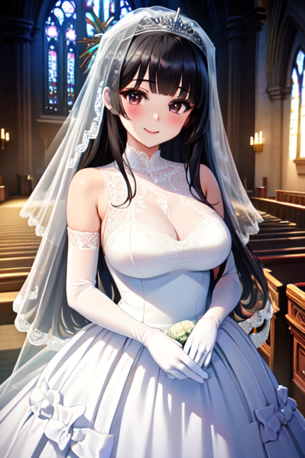 うちの子花嫁（ver.stable diffusion）