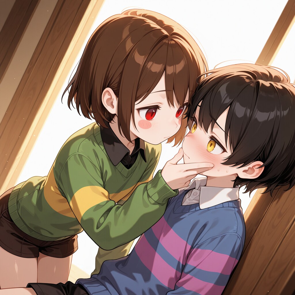 フリスクの瞳が気になるキャラちゃん