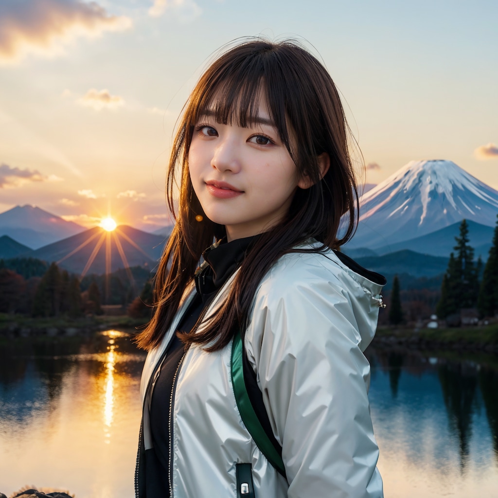 山と日の出 7/10