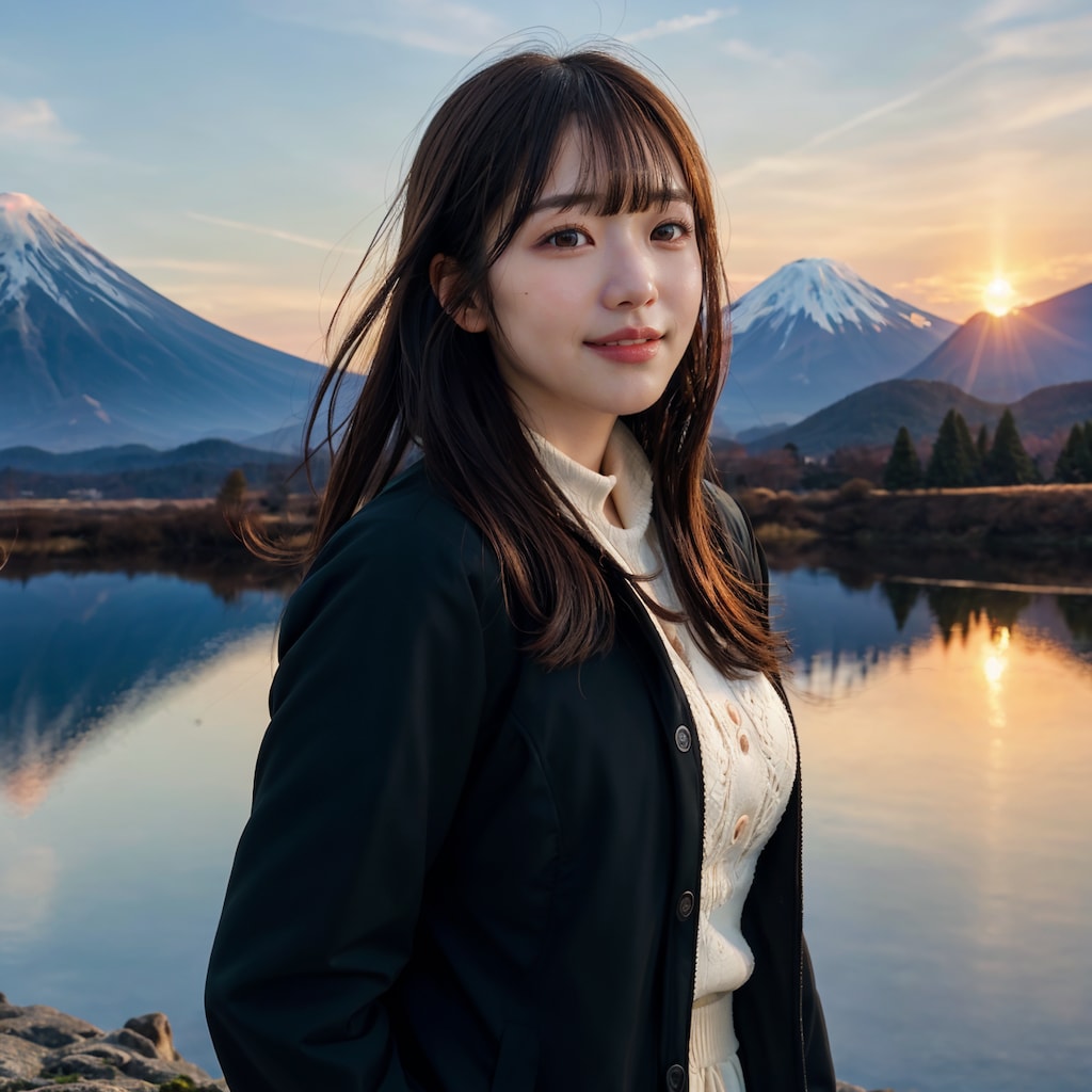 山と日の出 7/10