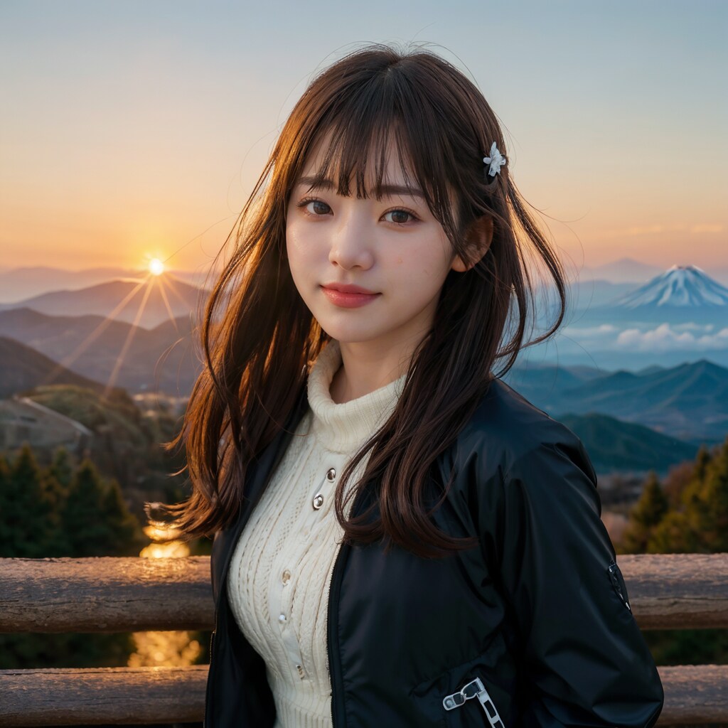 山と日の出 7/10