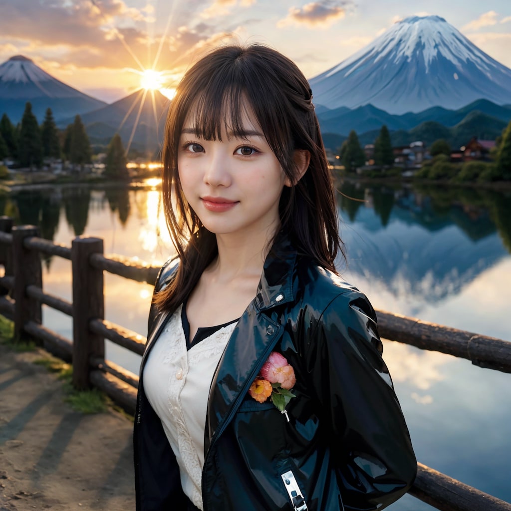 山と日の出 7/10