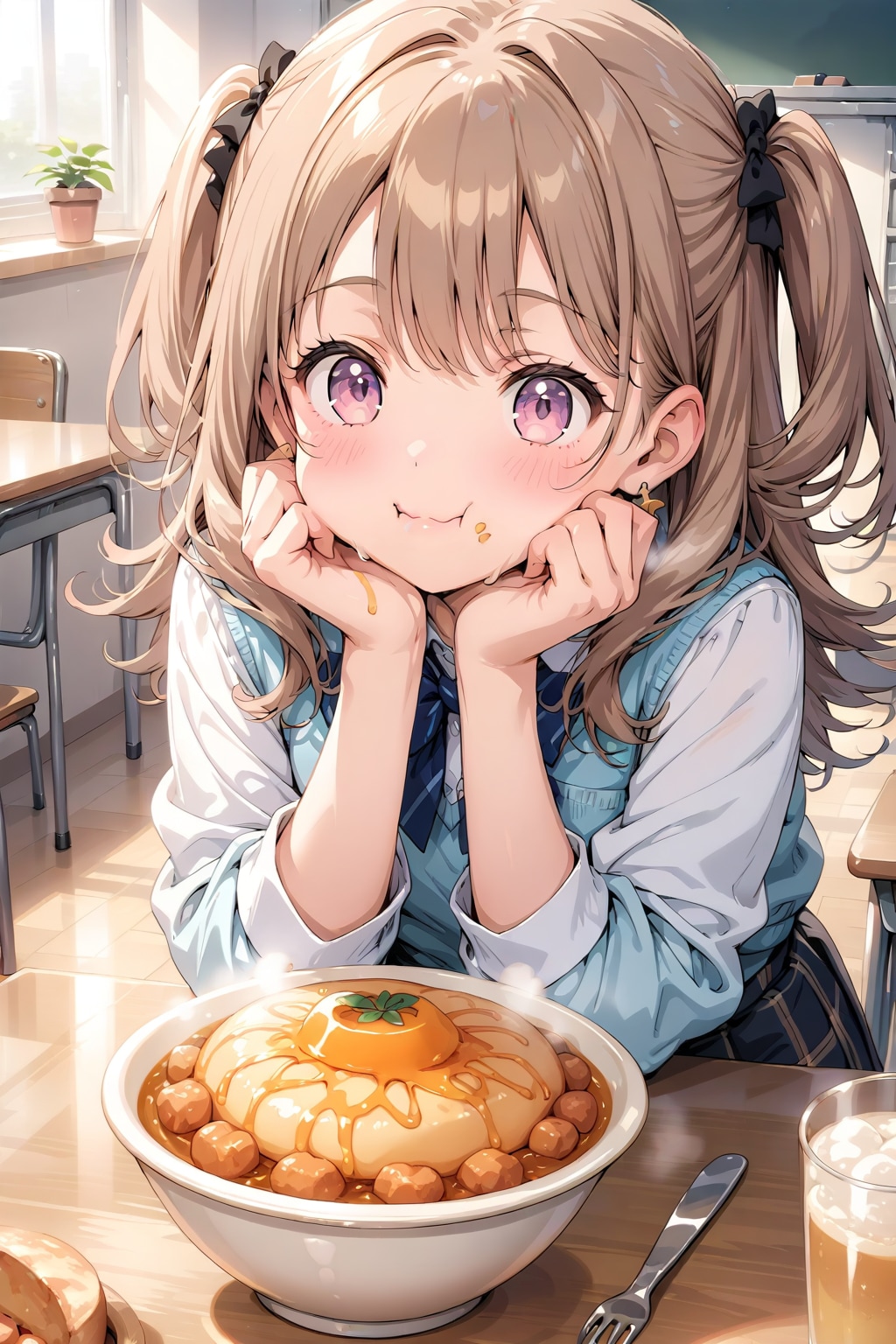 これ親子丼じゃないだろ……プリン豆腐肉団子丼？