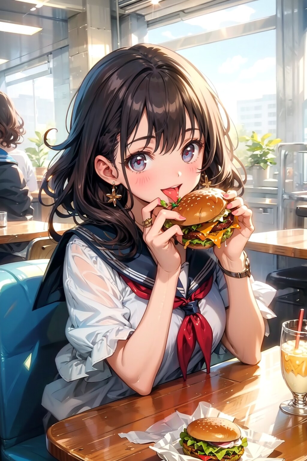 やっぱりハンバーガーはおいしいね。