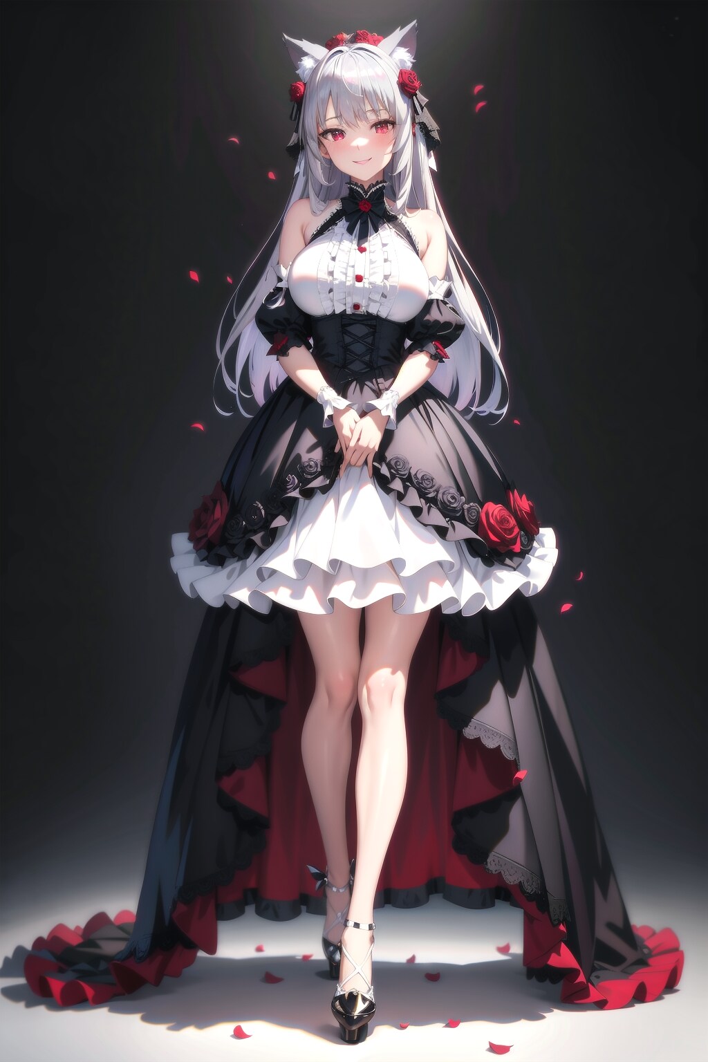 モノクロゴシックの狐の人妻