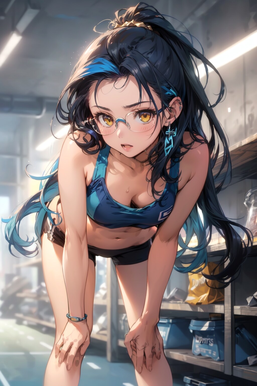 スポーツブルマの眼鏡っ娘